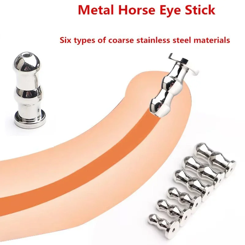 Kovový dutý penis plug Men Horse Eye Stick Urethra Stimulation dilatátor katéter sonda BDSM pre dospelých sexu