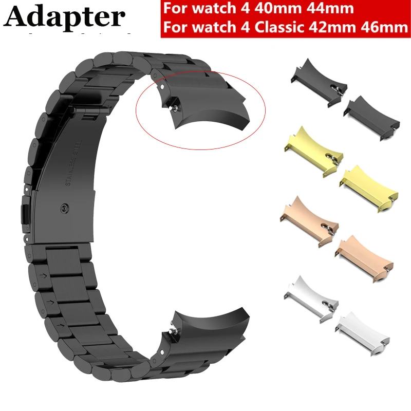Kovový konektor 2pc 20 mm pre Samsung Galaxy Watch 4 40 mm 44 mm adaptér z nehrdzavejúcej ocele pre Galaxy Watch 4 Classic 42 mm 46 mm
