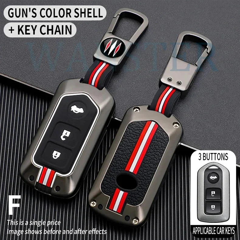 Kovový kryt na kľúče z auta fob puzdro pre toyota Camry Highlander Corolla Prado Rav Vios Yaris Toyota Small Smart Key Držiteľ