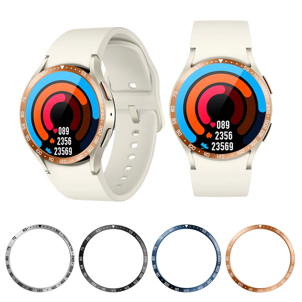 Kovový kryt Ring Ring Puzdro pre Samsung Galaxy Watch 6 44 mm 40 mm Classic 43 47 mm chránič oceľového rámu Applor Arplow Bumper Actle