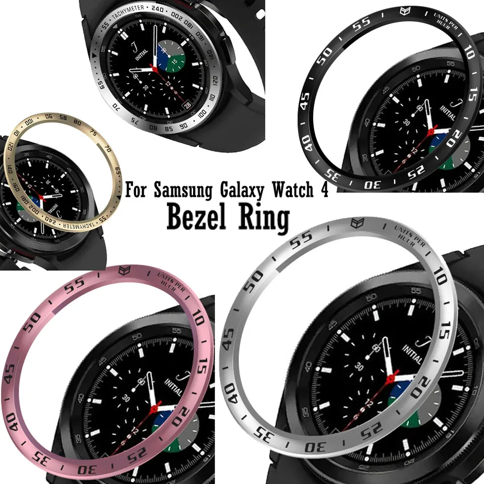 Kovový kryt s oceľovým rámom pre Samsung Galaxy Watch 4 Classic 46 mm inteligentné hodinky lepidla puzdra Frame Protector Chránič Accessorie