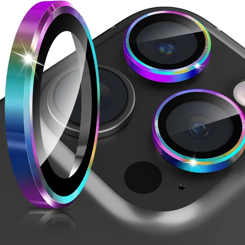 Kovový krúžok Temperovaný sklenený chránič objektívov pre iPhone 16 15 14 13 12 Pro Max Plus Mini 16Pro 15Pro iPhone16 16Promax kryt