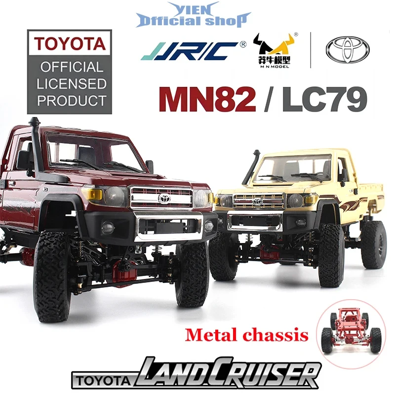 Kovový mn82 diaľkovo ovládaný lezecký terénny vozidlo 1:12 Plná mierka 4WD pre Toyota LC79 simulácia RC Model Children Hray