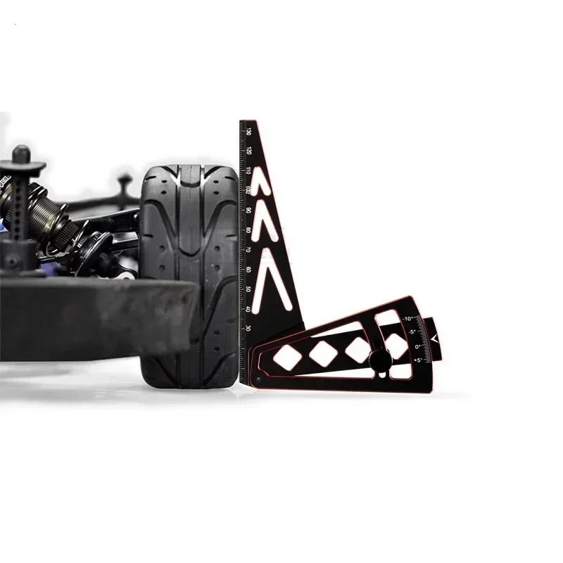 Kovový nastaviteľný pravítko Nastavenie RC VÝSLEDKA A COLE RARD CAMBER 15 stupňov HOND HOND CNC CNC pre 1/8 1/10 RC CAR