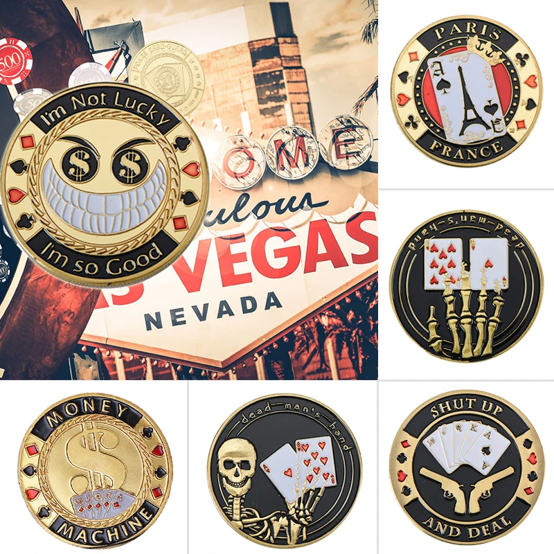 Kovový poker Coin Card Guard Protector poker pokerové karty