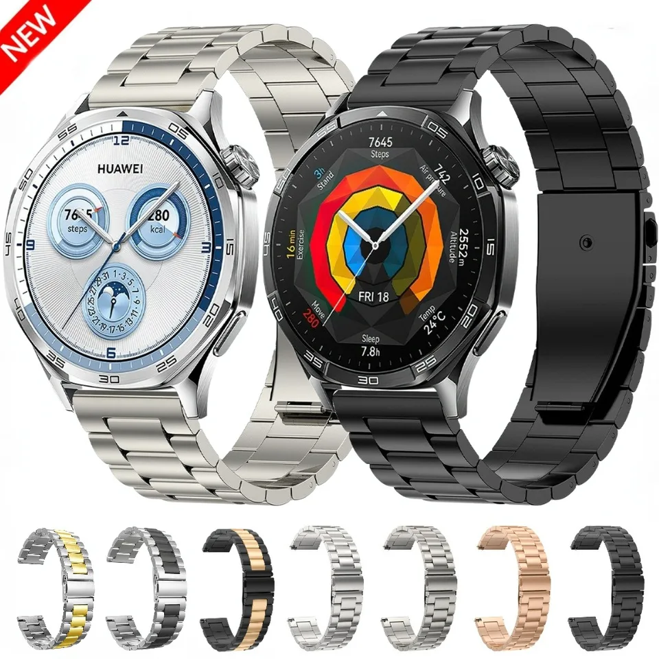 Kovový popruh pre Huawei Watch GT5 Pro 46 mm/GT5 4 3 2 2E Náramok 22 mm z nehrdzavejúcej ocele pre Huawei Watch 4 3 GT2 Pro 46mm pás