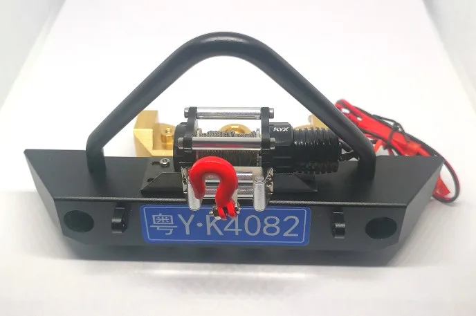 Kovový predný nárazník pre Yikong 1/8 1/10 Yikong YK4082 RC Hračky (mosadzná nárazníčka a navijak nie sú vrátane)