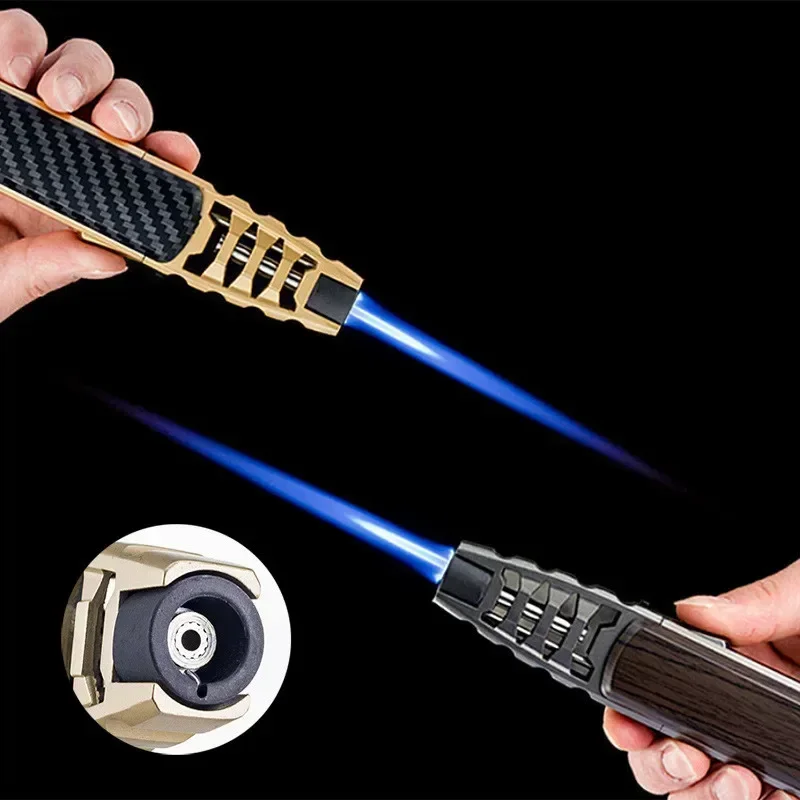 Kovový prúdový plameň Zapaľovač Turbo Turbo Windproof Cigar Upaľovač kuchy