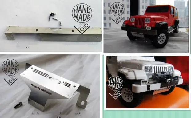 Kovový stráž a nárazník a navijak pre Tamiya fj yj CC01 CR01 CC02 Hard JK Body Shell MST CC-01 CC02 Off Road Truck