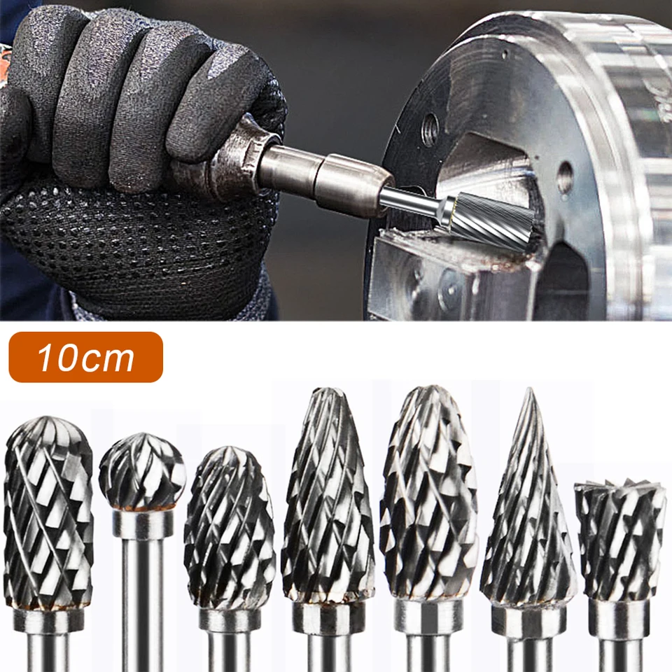 Kovový výkres volfrámu karbid mletia strihačka Rotary Tool Burr CNC gravírovanie brúsky