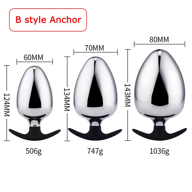 Kovový zadok zástrčka veľké análne plug sex hračky pre ženy Men ťažké análne hračky buttplug gay sex hračky prostata masáž Veľký zadok plug