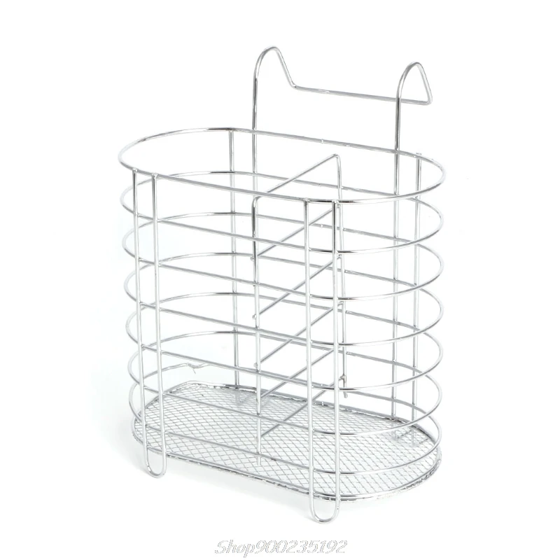 Kovový závesný príbory držiak na držiak na odtokovú lyžicu lyžičiek Chopsticks Storage Basket stojan kuchynský náradie Truby JY25 20