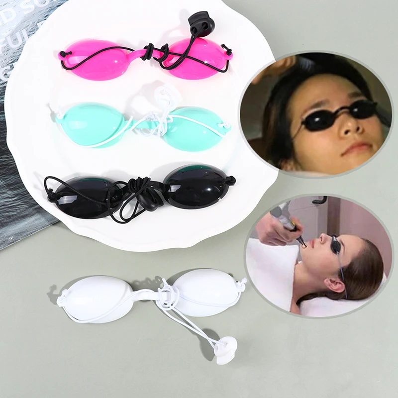 Kozmetická očná maska ​​Fyzická terapia Lampa očná maska ​​oči Eyepatch Laser Light Ochrana bezpečnostných okuliarov IPL chrániť kozmetický pacient