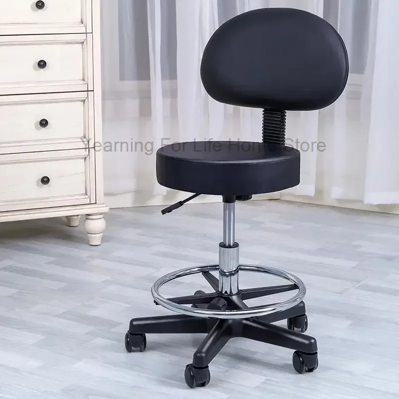 Kozmetický kreslo Salon Výška nastaviteľné profesionálne kaderníctvo Nábytok holič elegantné stoličky s nízkym kolesom Barberchair kaderník
