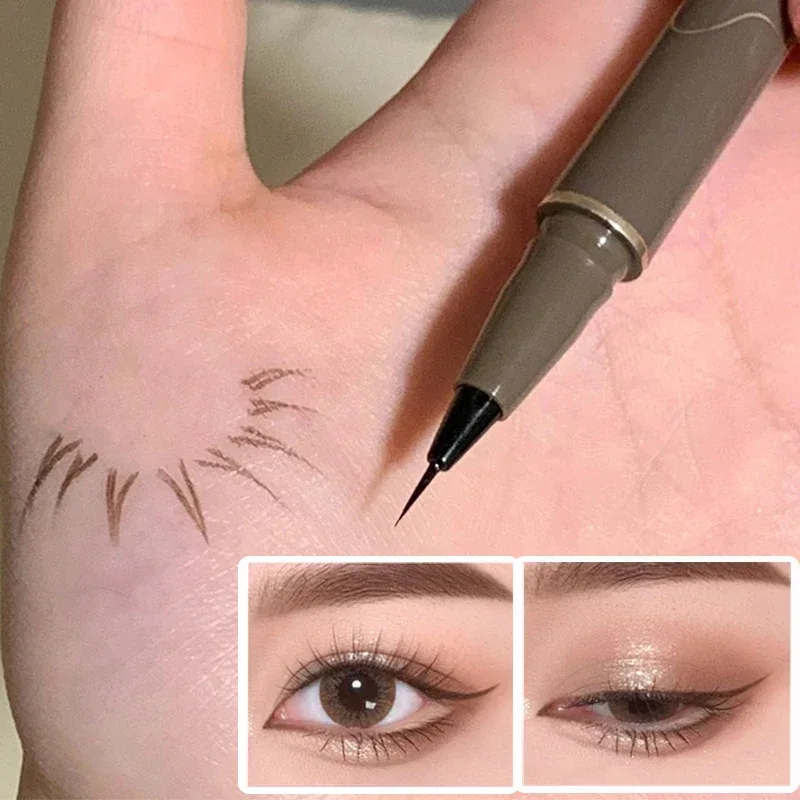 Kozmetika nepremokavá očná linka očná línia obočia ceruzka make -up žena oči dlhé pretrvávajúce pre čiernu lacnú suchú krásu
