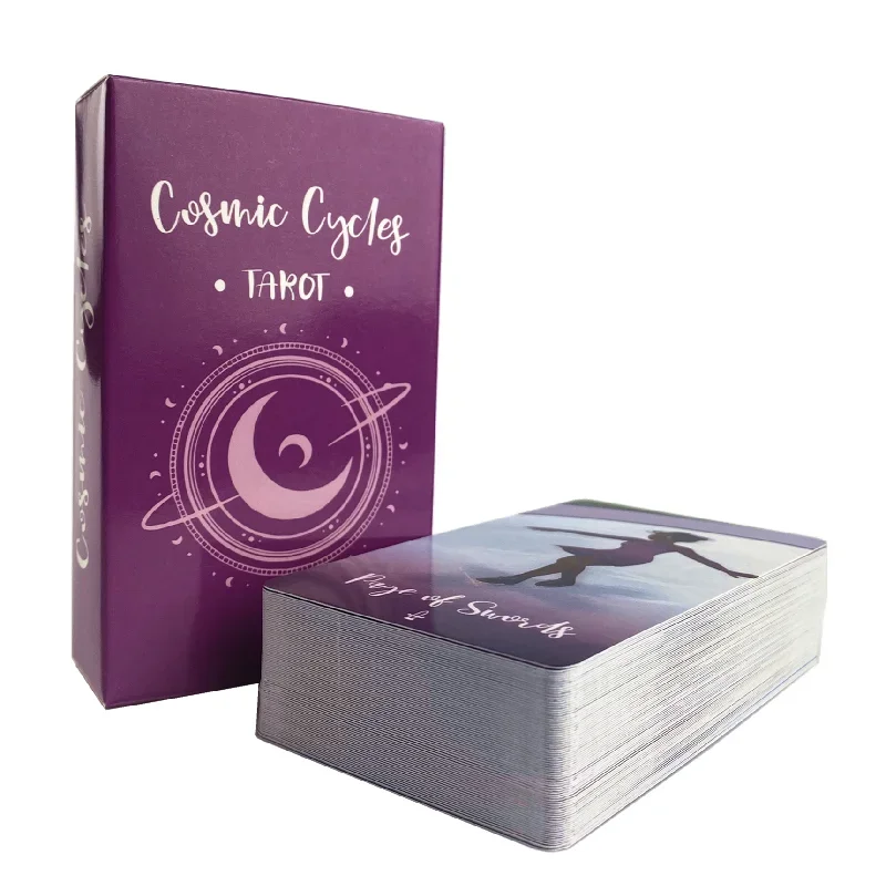 Kozmické cykly Tarot Cards Edition Divinačný balíček plná anglická verzia Klasické doskové hry Oracle