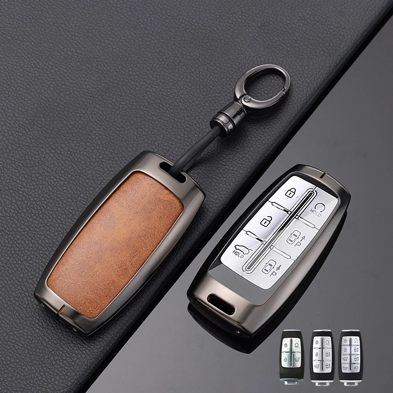 Koža Retro Zinc Zinc pre Hyundai Genesis G70 G80 GV70 GV80 4 6 8 8 8 8. TLAČIDLO SMART DOPLNKA KLYT PRÍPADOVÉ PRÍRUČKY DODÁTOK