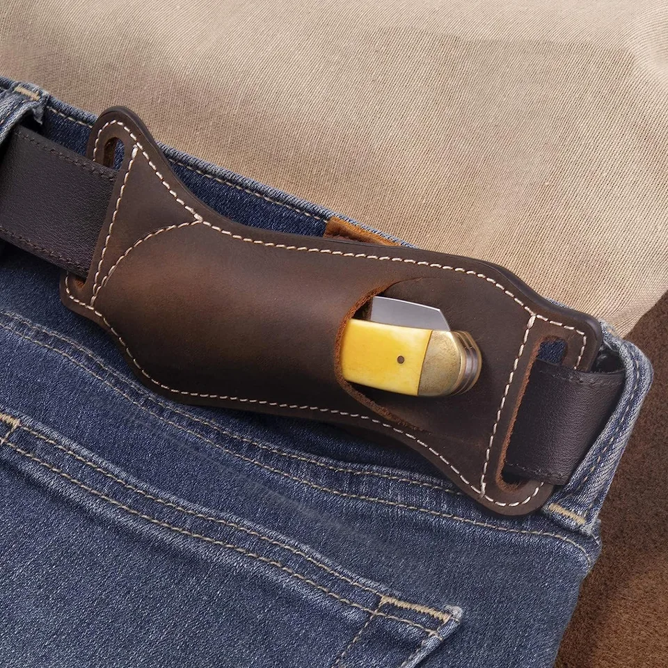 Koža/skladací nôž na skladací nôž pre opasky Kryt nôž na skladovanie nožom Nôž Nož Nožový puzdro Multitool puzdro nôž nožové puzdro
