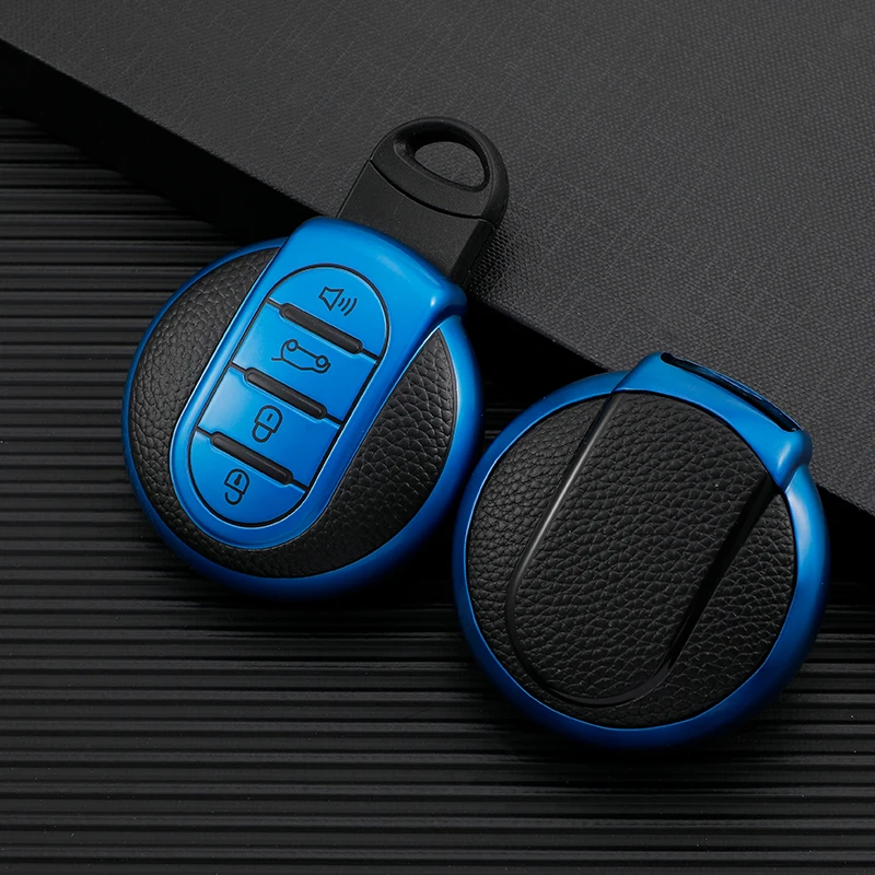 Koža TPU Car Key Case Cover pre BMW Mini Cooper F55 F56 F57 F54 F60 JCW Clubman Countryman Keyless Automatické príslušenstvo