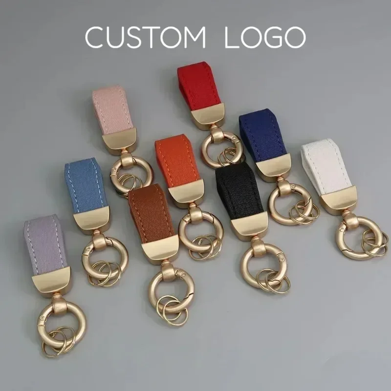Kožená kľúče pre mužov a ženy retro vinobranie personalizované kľúče prispôsobené logové logo kľúča darček laser grave nubuck