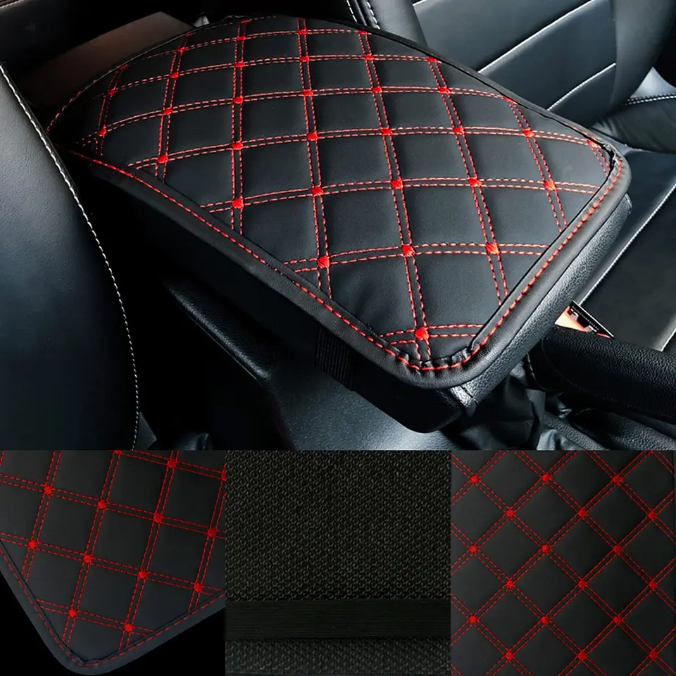 Kožená lakťová lakťová lakťová podkrovná podložka Interiérový vankúšový kryt lakťovej opierky pre lakťové opierky pre Mazda 2 3 5 6 Axela Atenza CX-5 CX5 CX-7 CX-9 Demio