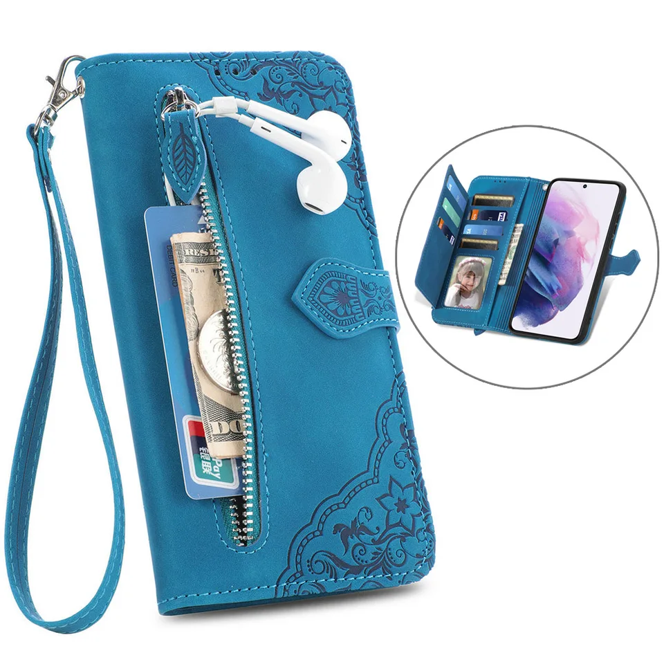Kožená peňaženka zips ETUI pre Samsung Galaxy A51 5G Luxury Case Card Funda Galaxy A71 A31 A41 A21S A11 A11 TELEFÓN CVEL A 51 71