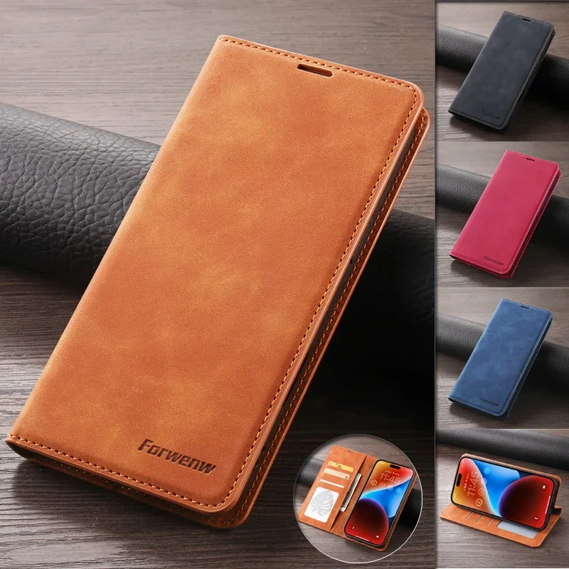 Kožená retro peňaženka Flip pre puzdro pre Samsung Galaxy S20 Fe S10 Lite S8 S9 Plus S7 Edge Ultra Phone Cover Magnetic Hasp Card Slot