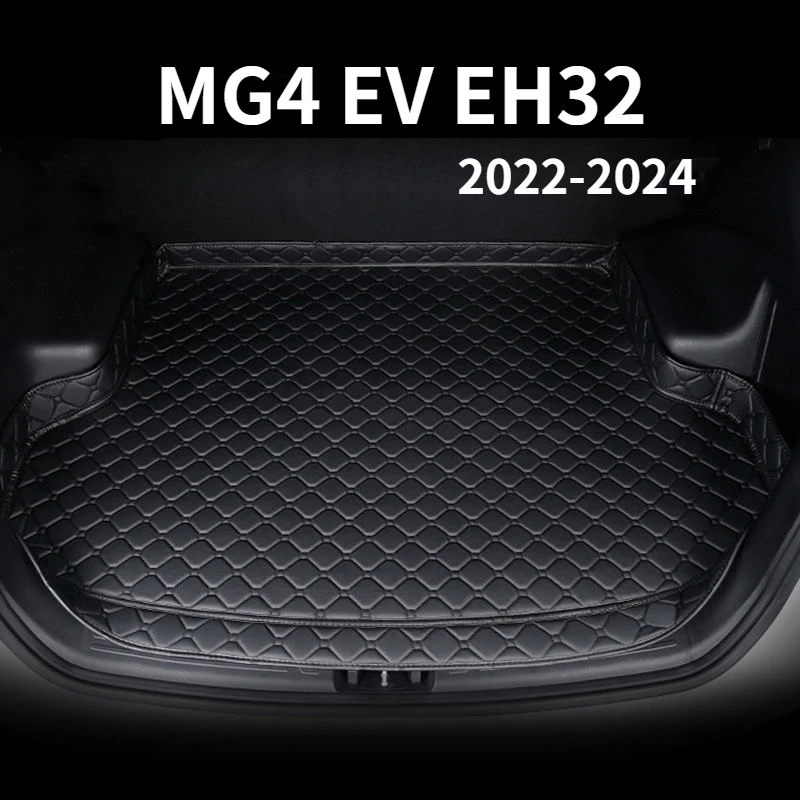 Kožené auto kmeňa pre kmeňa pre MG4 EV EH32 2022 2023 2024 Ochrana proti vode proti ochrane Coffre Voiture Car Zadný kufr Mats
