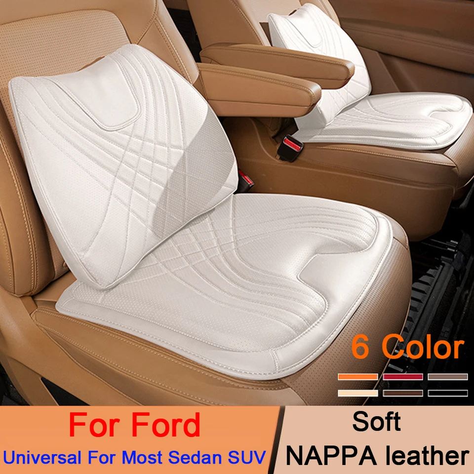 Kožené autosedačky vankúšové pamäť bavlnené sedadlo bedrového podporu vankúš pre Ford Focus Fusion Explorer Mondeo Kuga Edge F150