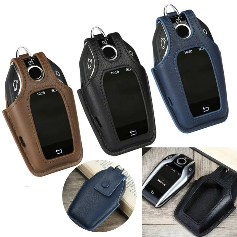 Kožené diaľkové kľúče FOB Casvers Covers Bag pre BMW 2016-2017 7 Series G11 G12 Držiteľ držiaka na kľúče kľúča Kľúč kľúča príslušenstvo