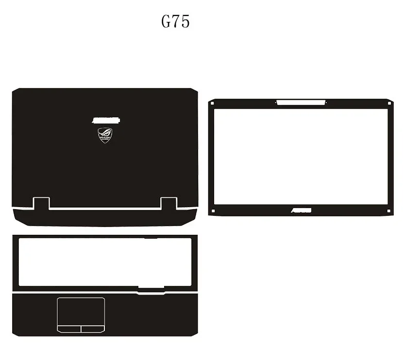 Kožené nálepky na notebook pre kože pre ASUS G74 G74SX G74SW G74S G75 G75VW G75VX G750 G752 GFX72 G751 GFX71 17,3 palca