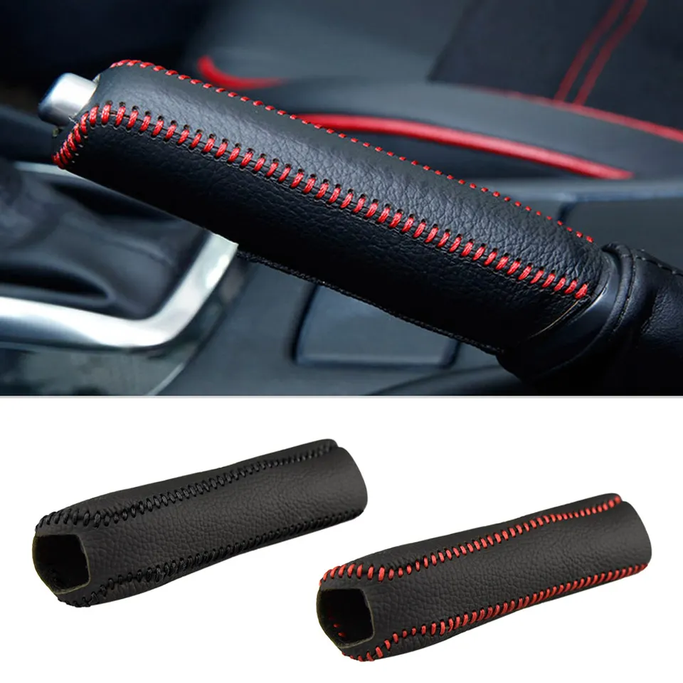 Kožené ozubené kolesá ručné brzdové kryt Auto interiér pre Nissan Qashqai J10 J11 x Trail T32 T31 Tiida Juke
