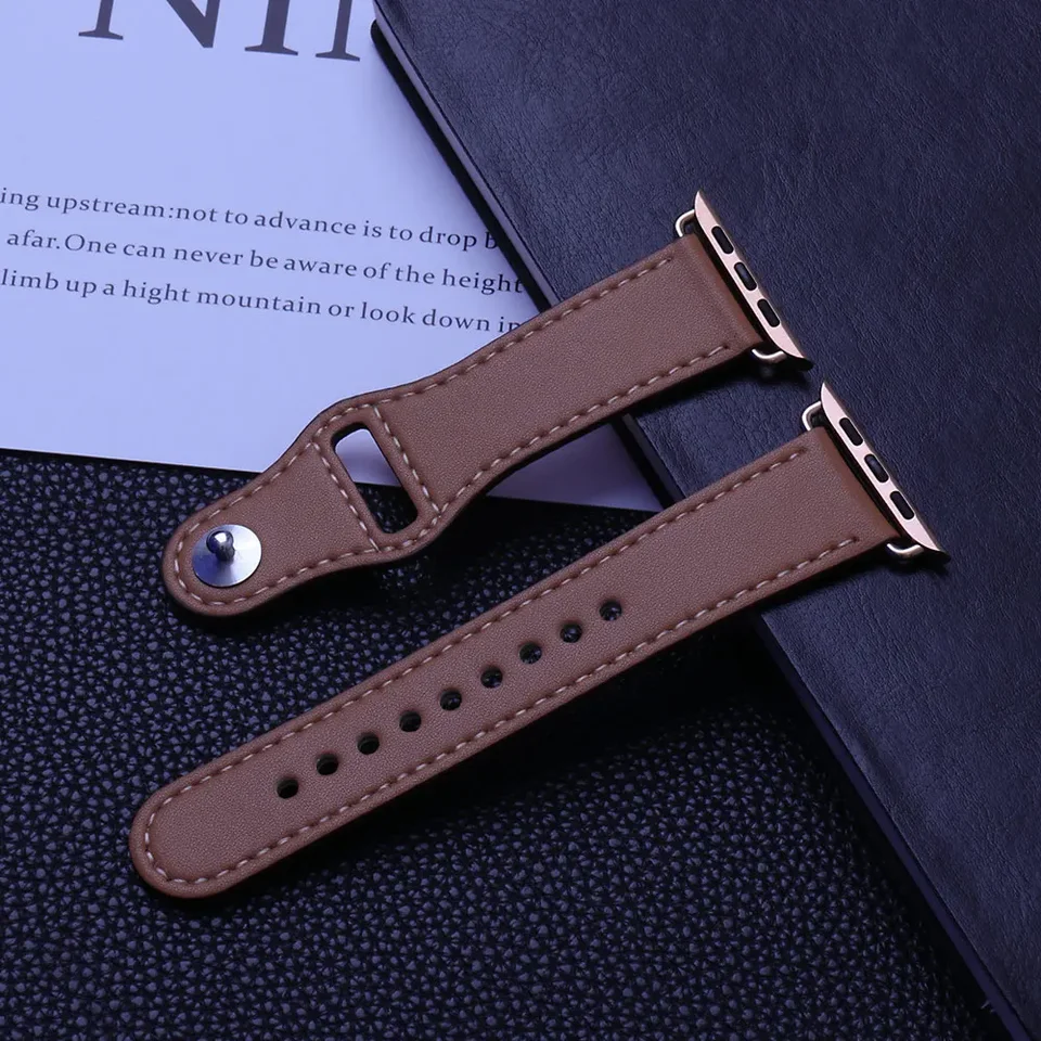 Kožené popruhy pre Apple Watch Series Series Ultra 2 49 mm 44 mm 40 mm 42 mm/38 mm náramok pre Iwatch 9 8 7 3 4 5 6 SE 41 mm/45 mm slučka
