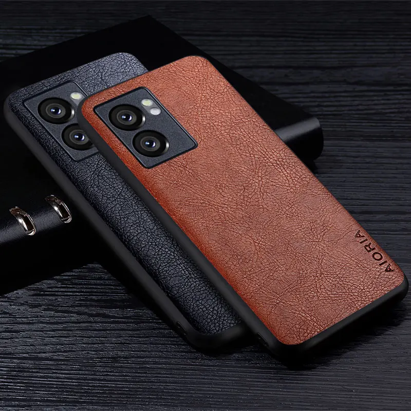 Kožené puzdro pre OPPO A57 A77 A57S A57E 4G Business Style Retro Litchi Pattern Soft TPU Hard PU Cover for Oppo A3 Pro Case