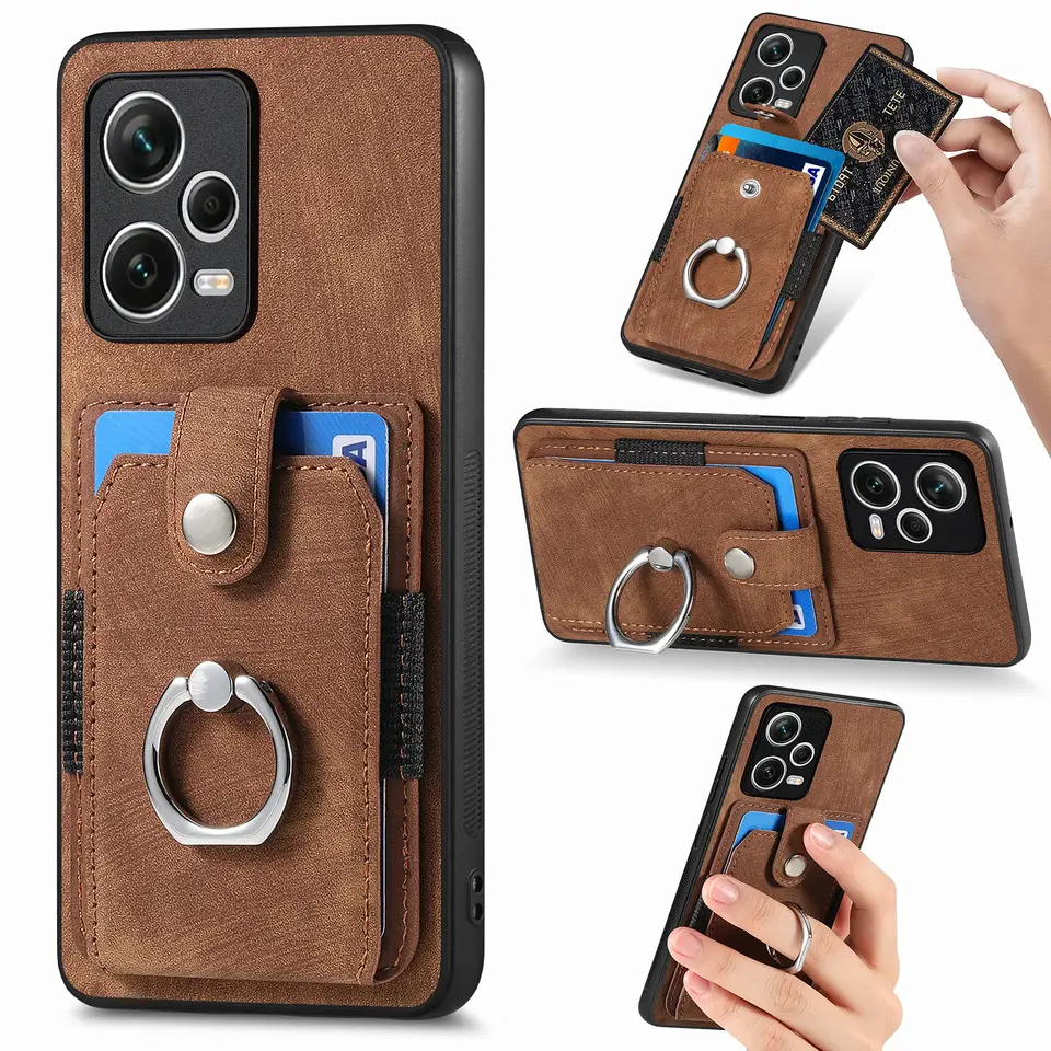 Kožené puzdro pre Oppo Realme 10 8 9 Pro Plus 6s 6 C30S C33 C35 C31 C21Y C25S C15 Magnet Magle Card Card Peňažne kryt telefónu