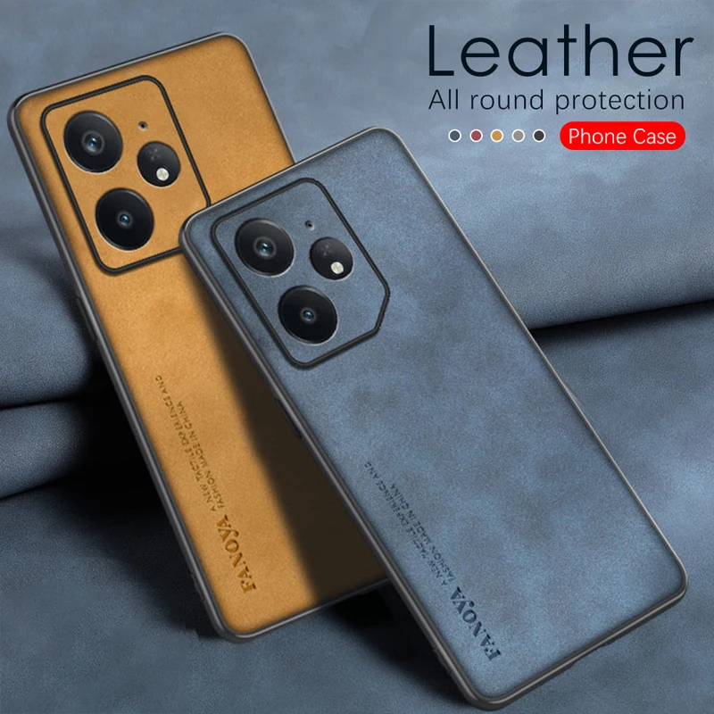 Kožené puzdro pre Oppo Realme Neo7 5G NEO 7 Silikónová ochrana tvrdého nárazu odolného na matný kryt telefónu Opporealmeno7 RMX5060 Shell
