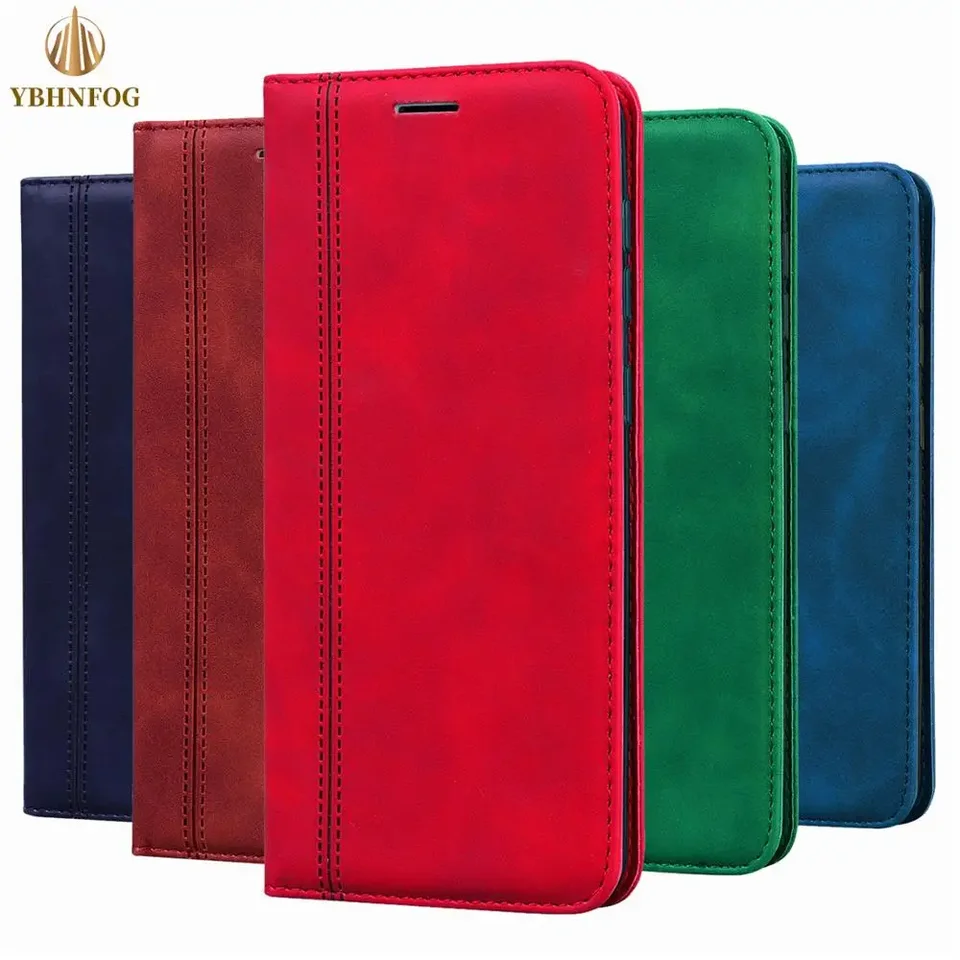 Kožené puzdro pre peňaženku pre Xiaomi Redmi Poznámka 12 11 10 Pro Redmi Poznámka 7 8T 9s Holder Card Slots Magnetic Flip Stand Tacks Phone Cover