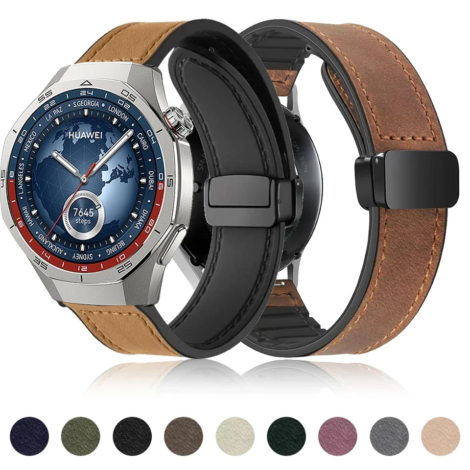 Kožený silikónový remienok pre Huawei Watch GT 5 Pro 46 mm náramok náramku pre Huawei GT 5 46 mm Smartwatch 20 mm 22 mm remienok
