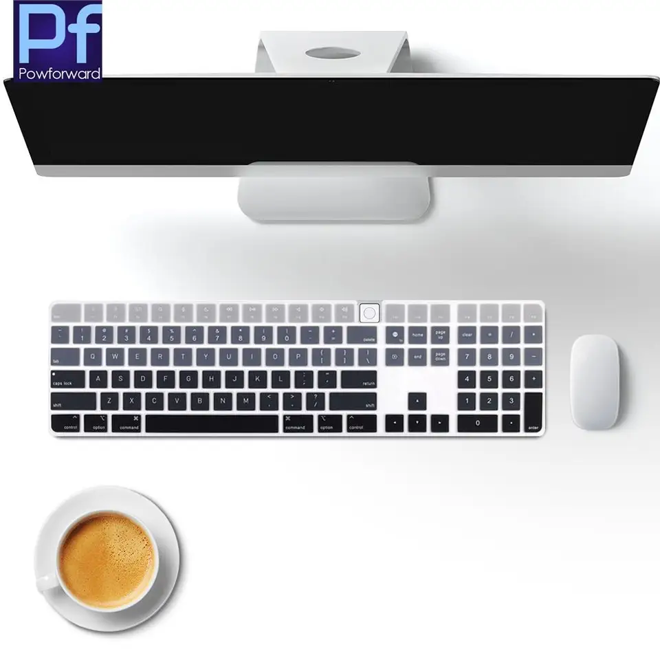 Kožná pokožka klávesnice pre 2022 MAC Studio Magic/2021 IMAC 24 -palcová magická klávesnica s dotykovým ID a numerickou klávesnicou model A2520