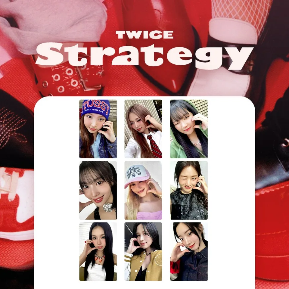 KPOP Dvakrát 14. 14. mini album Strategy Photo karta Lomo Card Nayeon Jeongyeon Momo Sana Jihyo Mina Dahyun Chaeyoung Tzuyu Fanúšikovia darček