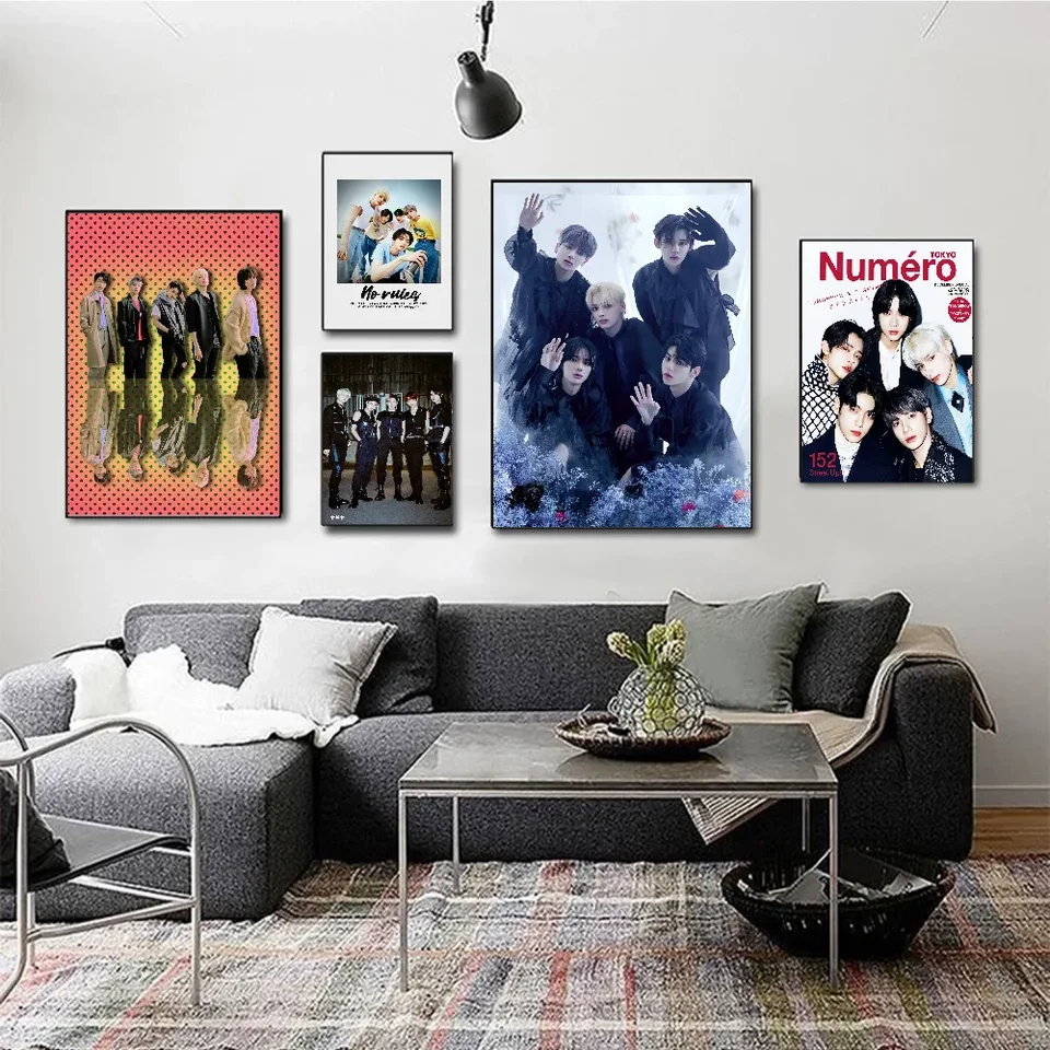 KPOP Korean Boys TXT bojovať alebo uniknúť alebo uniknúť anime plagáty lepivé vinobranie miestnosť domovská kaviareň DEOCOR