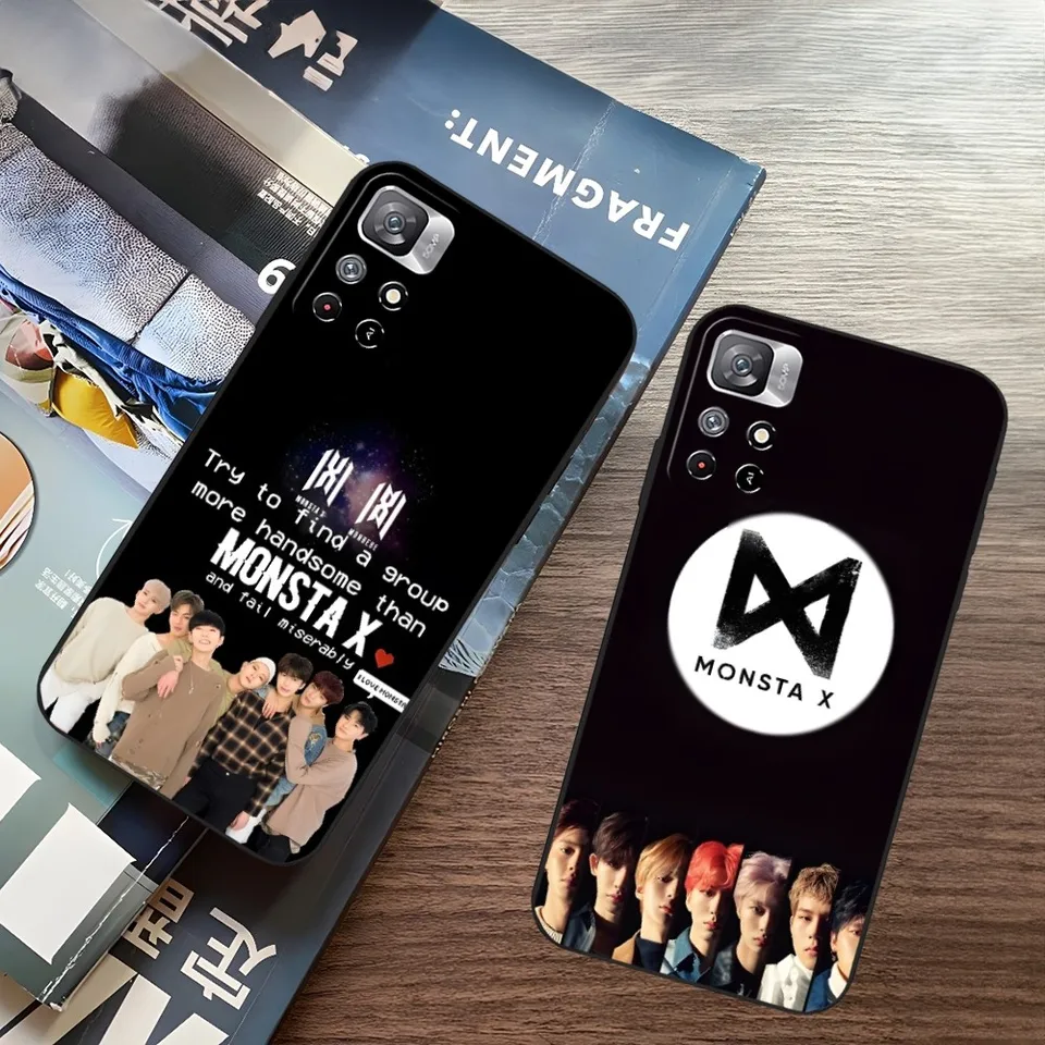 KPOP MONSTA X PANECE PASE PRE XIAOMI REDMI POZNÁMKA 13 12 11 9 ULTRA 10 LITE POCO F4 F5 X5 PRO PLUS Plus