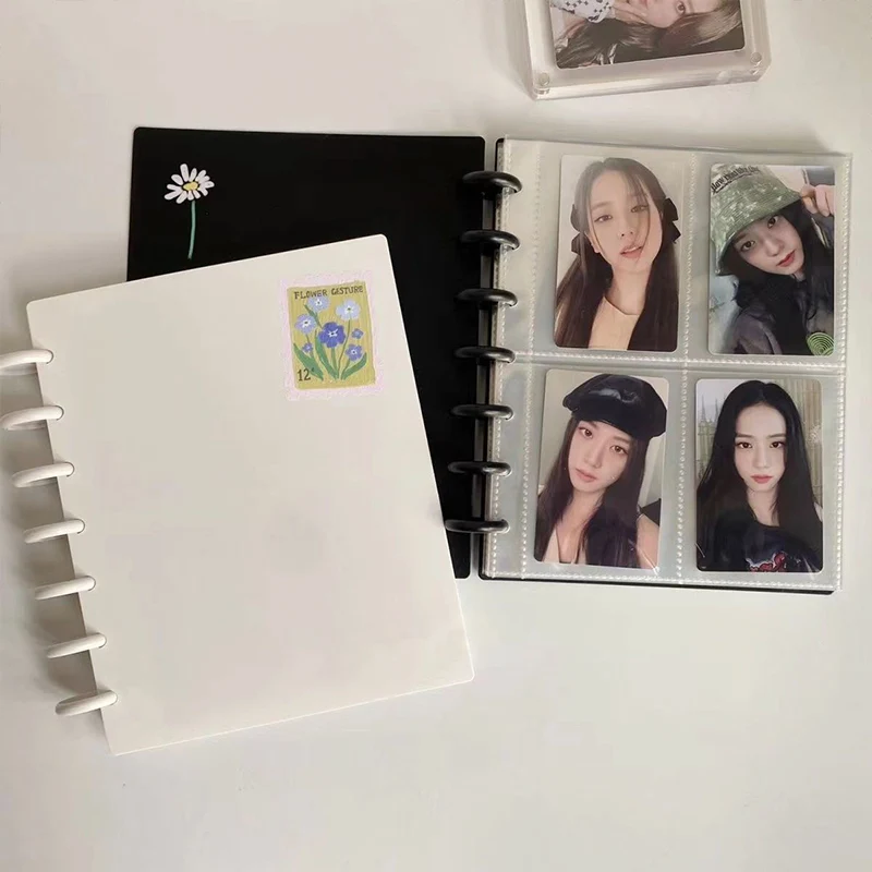 KPOP Photo album Priehľadné fotokardové spojivo Fotow-Leaf Photocard Držiteľ KPOP Idol Cards Protector Sleeve Albumy pre fotografiu