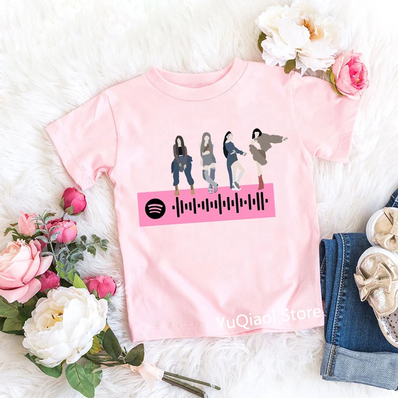 KPOP STYLE STREETWEAR Ako sa vám páči toto dievča tričko Kids Teen študentské vrcholy grafické tričká Detské oblečenie 2 až 13 rokov