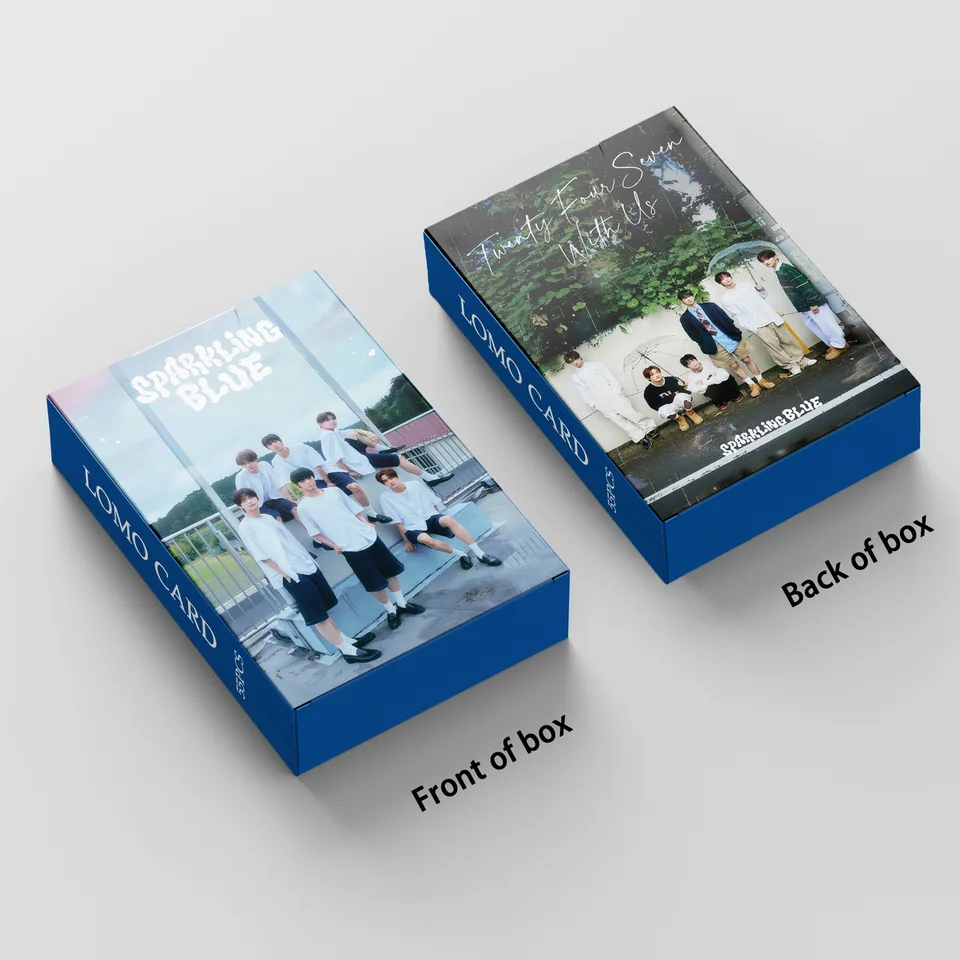 KPOP TWS šumivé modré Lomo Cards Boys Groups HD Photokards pre darček zberateľov karty darček