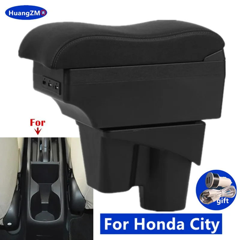 Krabica na lakťové lakťové lakťové lakťové krabičky pre krabicu na lakťové opierky Honda pre Honda New City Storage Box Interiér vyhradený dodatočný dodatočný doplnok