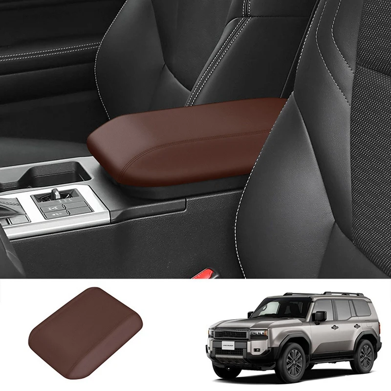 Krabica na lakťovú lakťovú lakťovú lakťovú lakťovú skrinku pre kožené panely PU pre Toyota Prado LC250 2024