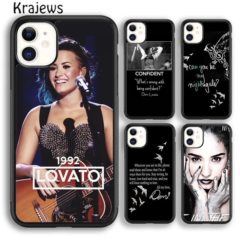 Krajews Demi Lovato College Citáty texty Telefón pre iPhone 16 15 SE2020 14 6 7 8 Plus 11 12 13 13 Pro Max Coque Fundas
