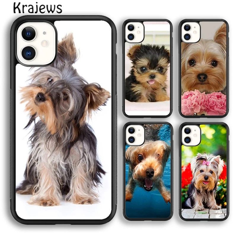 Krajews Yorkshire Terrier Yorkie psie telefón pre iPhone 16 15 SE2020 14 6 7 8 Plus 11 12 13 13 Pro Max Coque Shell Fundas