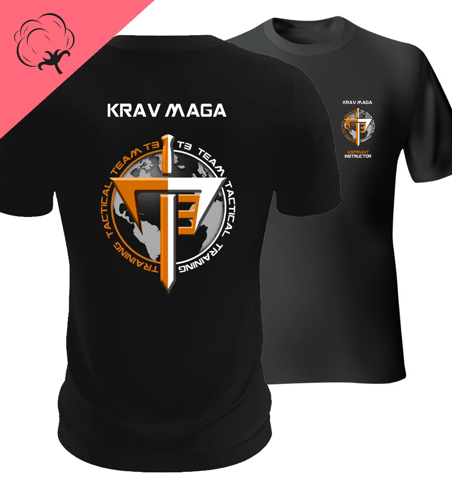 KRav Maga Training Instructor Darčekové tričko letné tričko Tričko New Men Cotton Tees Tops Harajuku Streetwear
